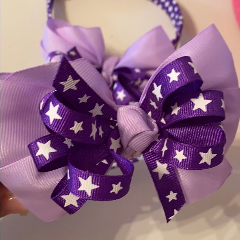Purple Stars Headband
